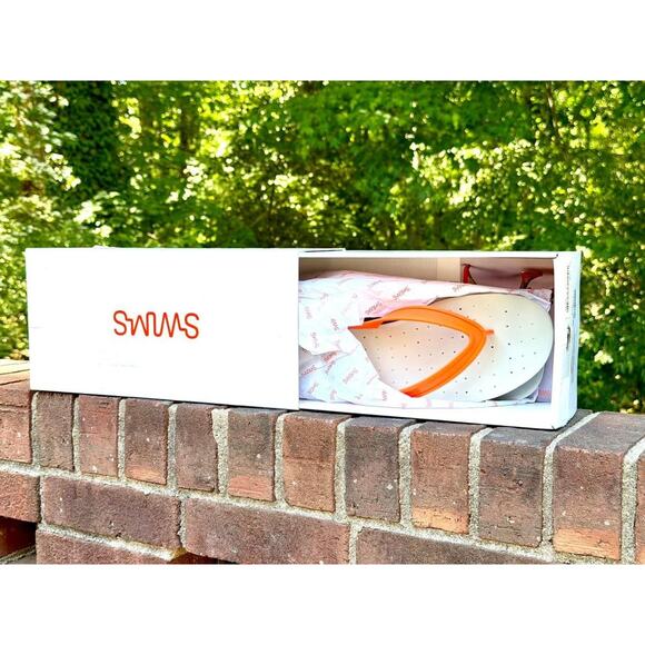 SWIMS Breeze Thong Sandal Mens Size 11 Orange White Gray Flip Flop 21287-589-11 main image 9
